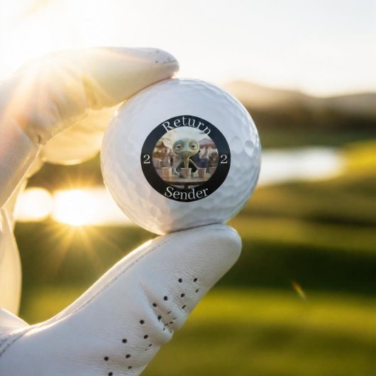 Balles De Golf Retour à l'expéditeur drôle alien