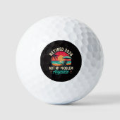 Balles De Golf Retraité 2026 Plus Mon Problème (Recto)