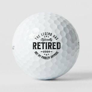 Balles De Golf Retraité 2026 plus mon problème Vintage Rétro