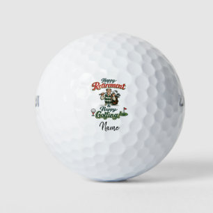 Balles De Golf Retraite de golf avec drapeau sur le terrain de go