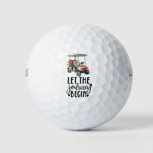 Balles De Golf Retraite de golf - que le voyage commence pour le