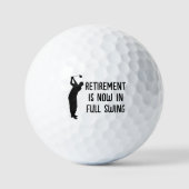 Balles De Golf Retraite Golfer Anniversaire retraité heureux retr (Recto)