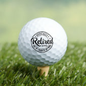 Balles De Golf Retraité officiellement (T-shirt Insitu)