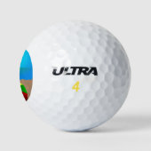 Balles De Golf Retraite - Thème de plage colorée (Logo)