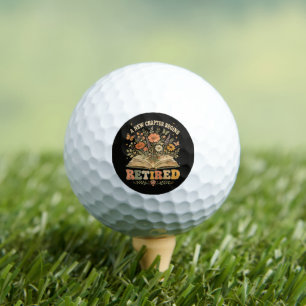 Balles De Golf Retraité Un Nouveau Chapitre Commence Livre Floral