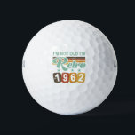 Balles De Golf Retro 60th Birthday 1962<br><div class="desc">A funny birthday gift idea for men and women who are celebrating a milestone age. This birth year humor design says ‘I’m not old,  I’m retro’.</div>