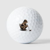 Balles De Golf Retro Frog Funny Retro Frog Golf Lover (Recto)