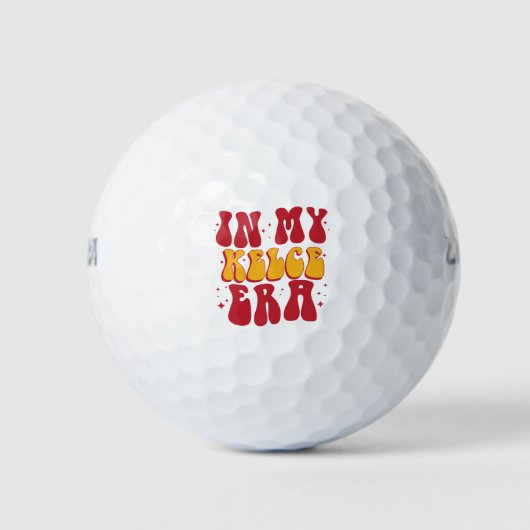 Balles De Golf Rétro Groovy Dans Mon Ère Kelce (Devant)