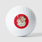 Balles De Golf Retro Père Noël (Recto)
