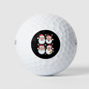 Balles De Golf Retro Père Noël Christma Cadeau Famille de jumelag