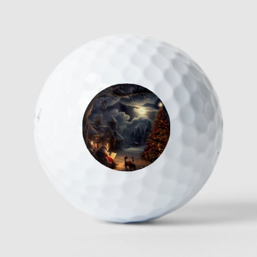 Balles De Golf Réveillon de Noël (Devant)