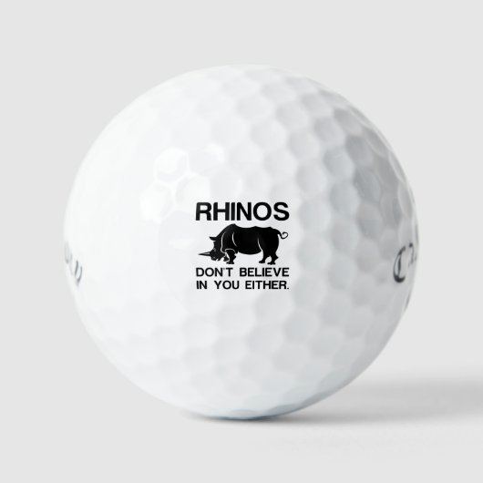 Balles De Golf Rhinos ne croit pas (Recto)