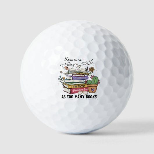 Balles De Golf Rien De Trop De Livres (Recto)