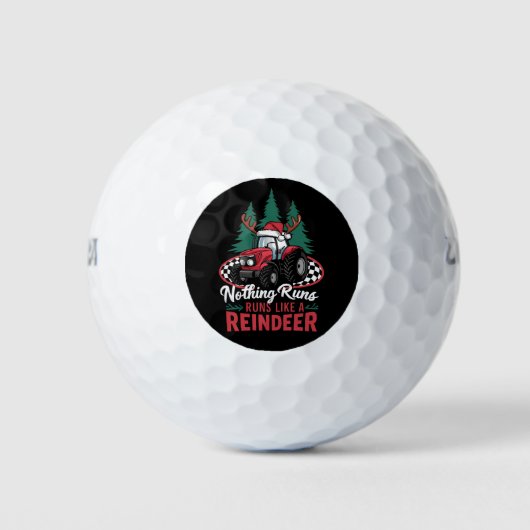 Balles De Golf Rien Ne Fonctionne Comme Un Tracteur De Noël De Re (Devant)
