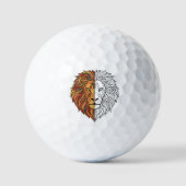 Balles De Golf Roaring Lion Head Custom Golf Balls (Recto)