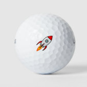 Balles De Golf Rocketship de dessin (Devant)