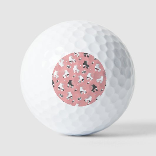 Balles De Golf Roller skates cassette motif. (Recto)