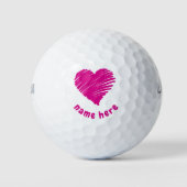 BALLES DE GOLF ROMANTIQUE PERSONNALISÉES (Devant)