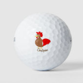 Balles De Golf Rooster Design (Devant)