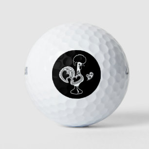 Balles De Golf Rooster Portugais Bonne chance - Boa Sorte