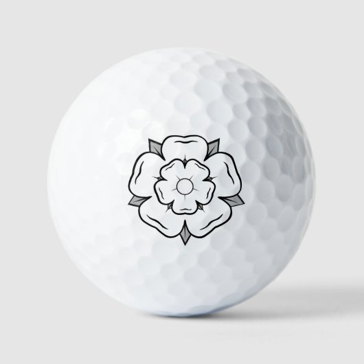 Balles De Golf Rose blanche de York (Recto)