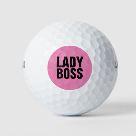 BALLES DE GOLF ROSE DE LA PALLE BOSS (Devant)