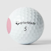 Balles De Golf Rose Géométrique (Logo)