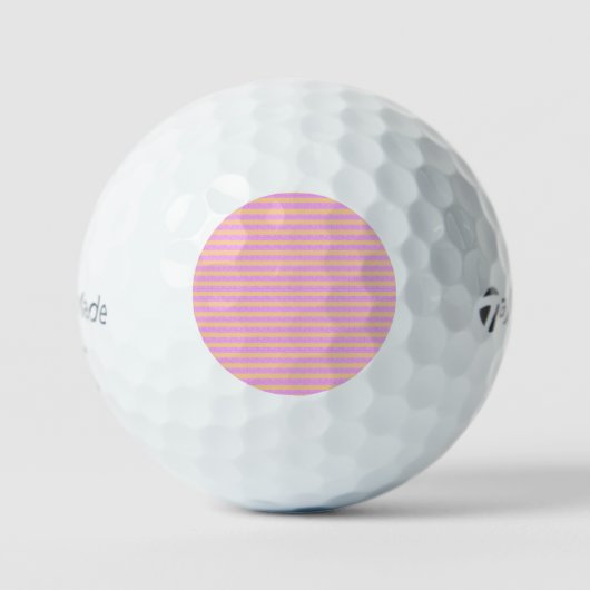 Balles De Golf Rose Géométrique (Recto)