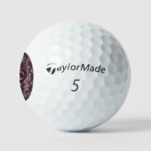 Balles De Golf Rose Mandala (Logo)