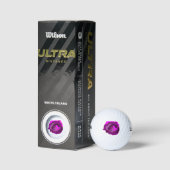 Balles De Golf Rose pourpre 2 (Emballage)