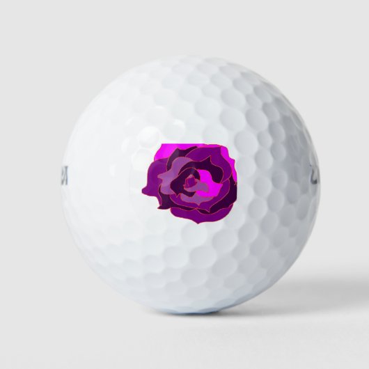 Balles De Golf Rose pourpre 2 (Devant)