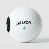 Balles De Golf Rose rouge peinte à l'huile (Logo)