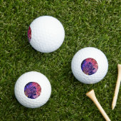 Balles De Golf Roue rouge et bleue Ferris (Herbe in situ)