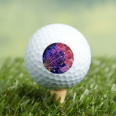 Balles De Golf Roue rouge et bleue Ferris (T-shirt Insitu)
