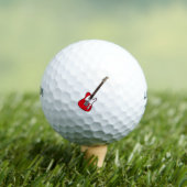 Balles De Golf Rouge guitare électrique (T-shirt Insitu)