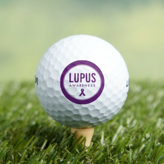 Balles De Golf Ruban de sensibilisation Lupus pourpre (T-shirt Insitu)