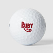 Balles De Golf Ruby (Devant)
