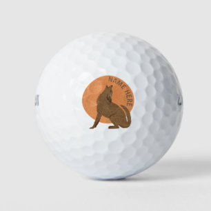 Balles De Golf Rustique Coyote Southwest Cadeau personnalisé