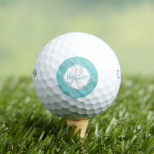 Balles De Golf Sable turquoise Ondes Boules de golf personnalisée