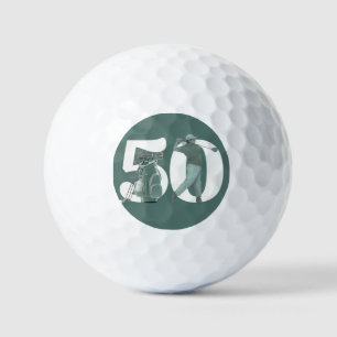Balles De Golf Sac Golf Bag Clubs Vert Classique 50e Anniversaire