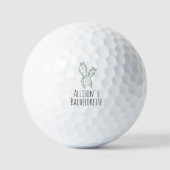 Balles De Golf Sage Pricky Pear Cactus Bachelorette Golf Ball (Recto)