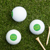 Balles De Golf Saint Patrick's Day chip (Herbe in situ)
