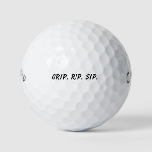 Balles De Golf 'Saisir. Lâcher. Siper.' Jouez fort, célébrez enco
