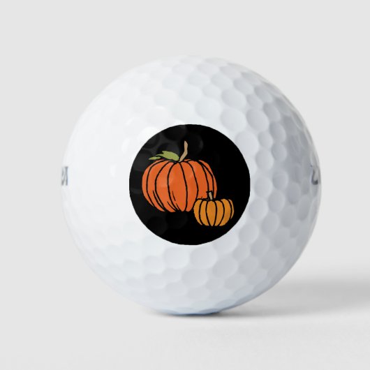Balles De Golf Salles de golf Citrouilles de Thanksgiving (Devant)