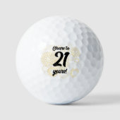 Balles De Golf Salut à 21 ans ! (Recto)