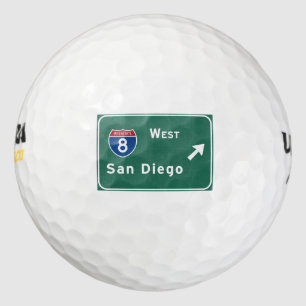Balles De Golf San Diego I-8 West Exit Interstate California Ca -
