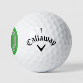 Balles de golf Sandbagger vert Callaway Warbird 3 (Logo)
