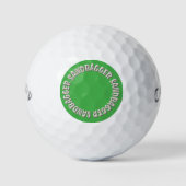 Balles de golf Sandbagger vert Callaway Warbird 3 (Devant)