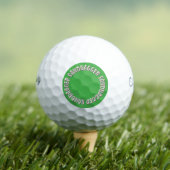 Balles de golf Sandbagger vert Callaway Warbird 3 (T-shirt Insitu)
