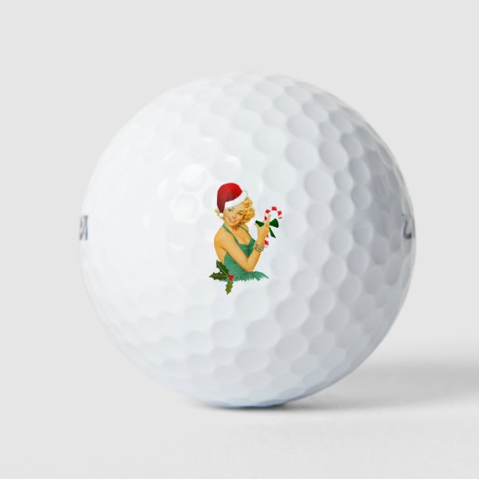 Balles De Golf santa claus pin up (Devant)